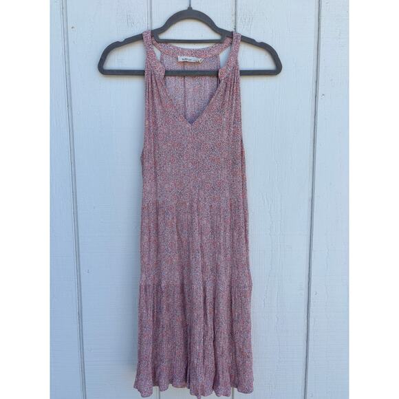Millibon Abstract Floral Dress, Pleated, Sleeveless, Size‎ S - Picture 1 of 5